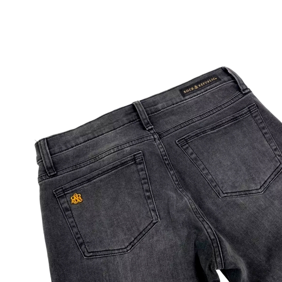 Rock And Republic Black Studded Women's Jeans - Picture 3 of 5